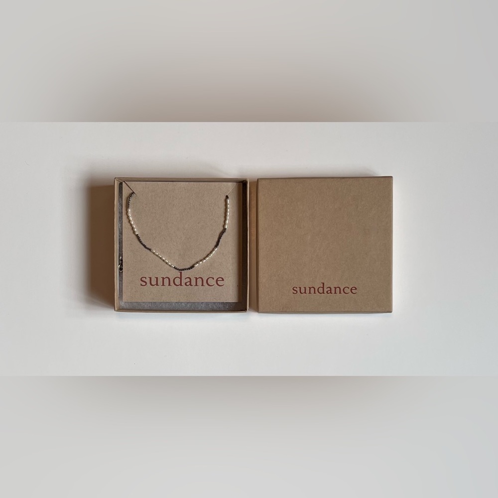 Sundance Black and White Pearl Necklace